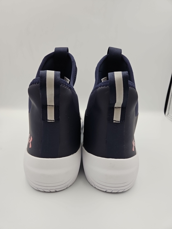 Under Armour Navy Storm-Proof Slip-On Sneakers with Red Logo main image 8
